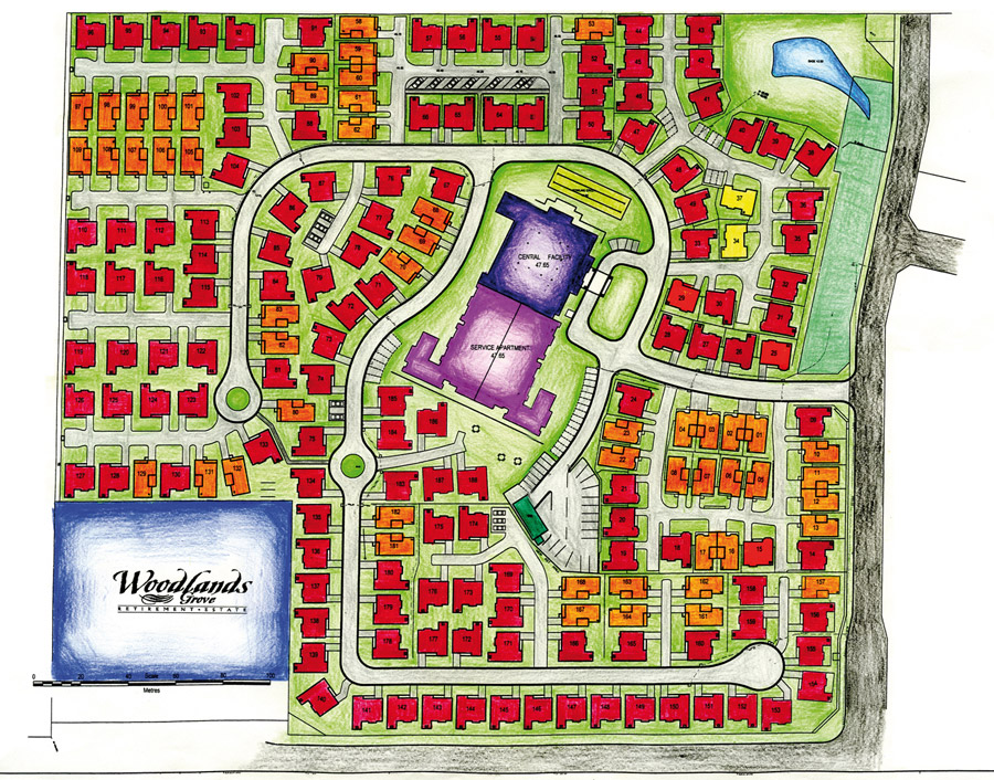 Village Plan Woodlands Grove Retirement Estate Mount Gambier